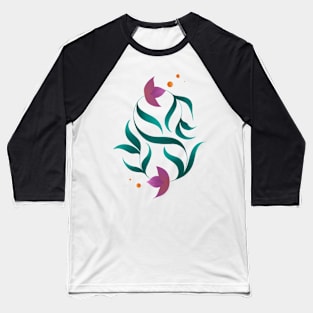 flower organic pattern Baseball T-Shirt